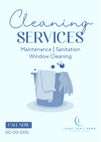 Bubbly Cleaning Flyer Image Preview
