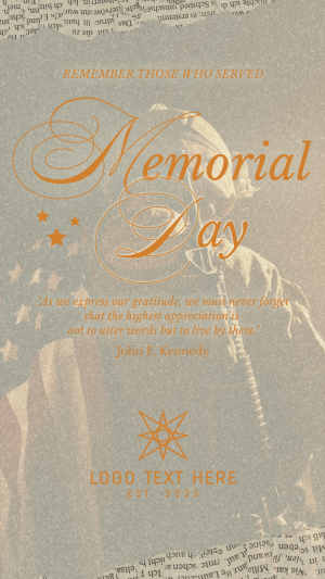 Rustic Memorial Day Instagram story Image Preview