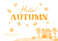 Autumn is Calling Postcard Design