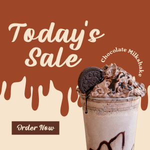 Enjoy a Choco Shake! Instagram post Image Preview