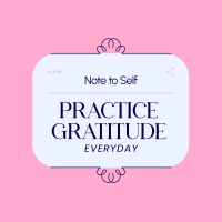 Positive Self Note Instagram Post Design