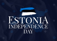 Simple Estonia Independence Day Postcard Image Preview