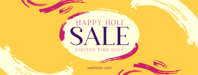 Brush Holi Festival Sale Facebook cover Image Preview