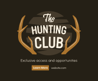 The Hunting Club Facebook Post Design