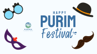 Purim Accessories Facebook Event Cover Design