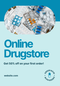 Online Drugstore Promo Poster Design