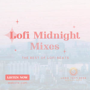 Lofi Midnight Music Linkedin Post Image Preview