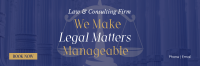 Making Legal Matters Manageable Twitter header (cover) Image Preview