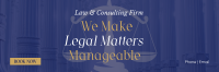 Making Legal Matters Manageable Twitter Header Image Preview