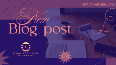 Simple New Blog Facebook event cover Image Preview