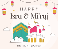 Isra and Mi'raj Night Journey Facebook Post Design