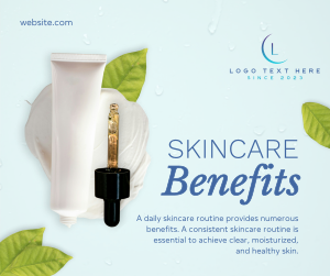 Skincare Benefits Organic Facebook post Image Preview