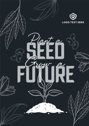 Earth Day Seed Planting Flyer Image Preview