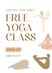Wellness Yoga Class Poster