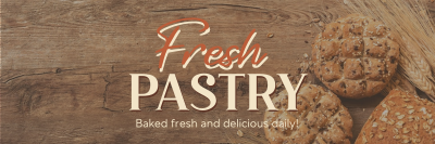 Rustic Pastry Bakery Twitter header (cover) Image Preview