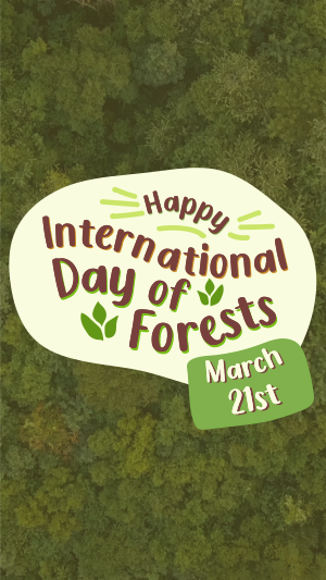 International Day of Forests  Instagram story Image Preview
