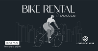 Biking in The City Facebook Ad Design