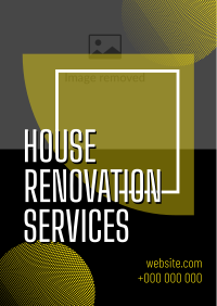 Sleek and Simple Home Renovation Poster Image Preview