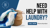 Laundry Delivery Facebook Event Cover Design