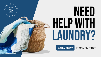 Laundry Delivery Facebook Event Cover Image Preview