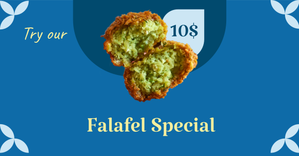 Restaurant Falafel Special  Facebook Ad Design Image Preview