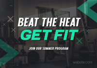Summer Fitness Program Postcard Image Preview