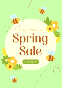 Spring Bee Sale Poster Image Preview