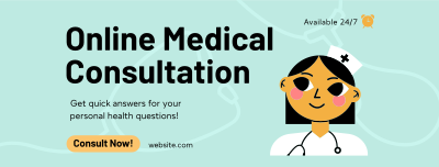 Online Medical Consultation Facebook cover Image Preview