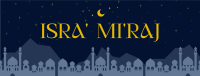 Elegant Isra and Mi'raj Facebook Cover Design