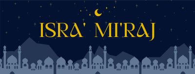 Elegant Isra and Mi'raj Facebook cover Image Preview