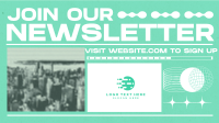 Retro Brutalist Newsletter Animation Preview