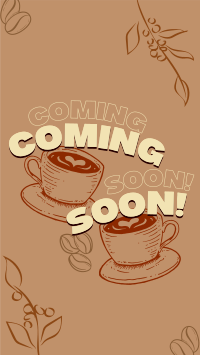 Cafe Coming Soon Instagram Reel Image Preview