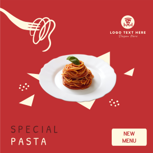 New Pasta Menu  Instagram post Image Preview