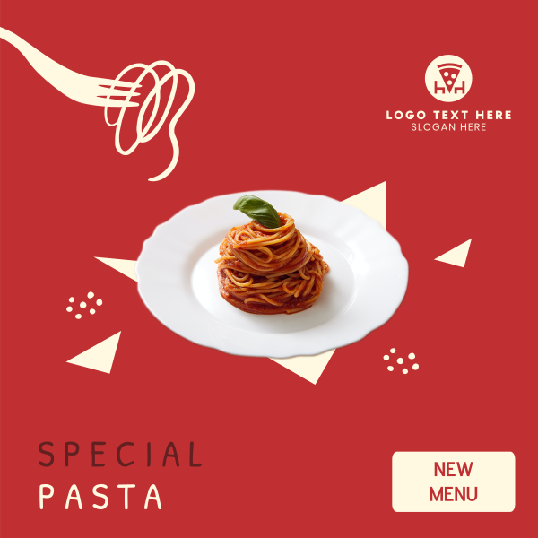 New Pasta Menu  Instagram Post Design Image Preview