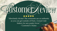 Pastry Customer Review Facebook Event Cover Design