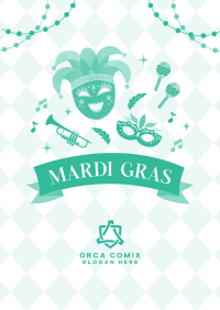 Mardi Gras Celebration Flyer Image Preview