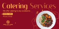 Catering At Your Service Twitter Post Design