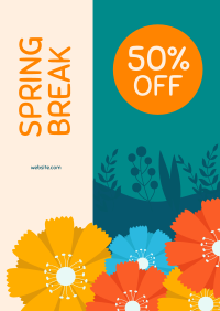 Spring Break Sale Poster Image Preview
