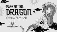 Chinese Dragon Zodiac Facebook Event Cover Design