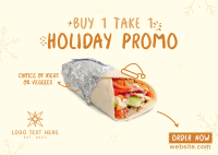 Shawarma Holiday Promo Postcard Image Preview