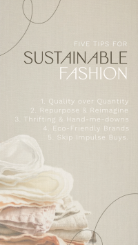 Chic Sustainable Fashion Tips Video Image Preview