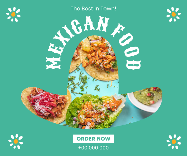 The Best In Town Taco Facebook Post Design Image Preview