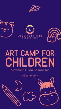 Art Camp for Kids Facebook story Image Preview