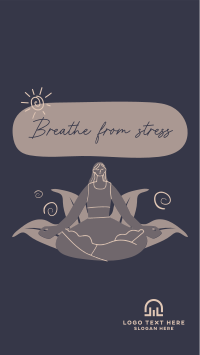 Breathe From Stress TikTok Video Design