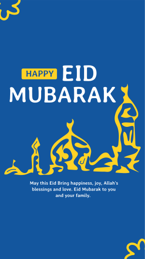 Liquid Eid Mubarak Instagram story Image Preview