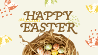 Easter Sunday Greeting Facebook Event Cover Design