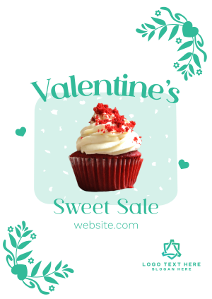 Valentines Cupcake Sale Poster Image Preview