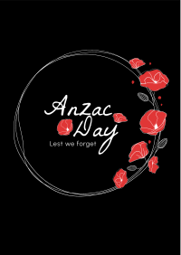 Anzac Day Wreath Flyer Image Preview