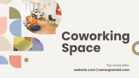 Coworking Space Shapes Facebook Event Cover Design
