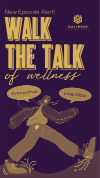 Walk Wellness Podcast Instagram Story Design